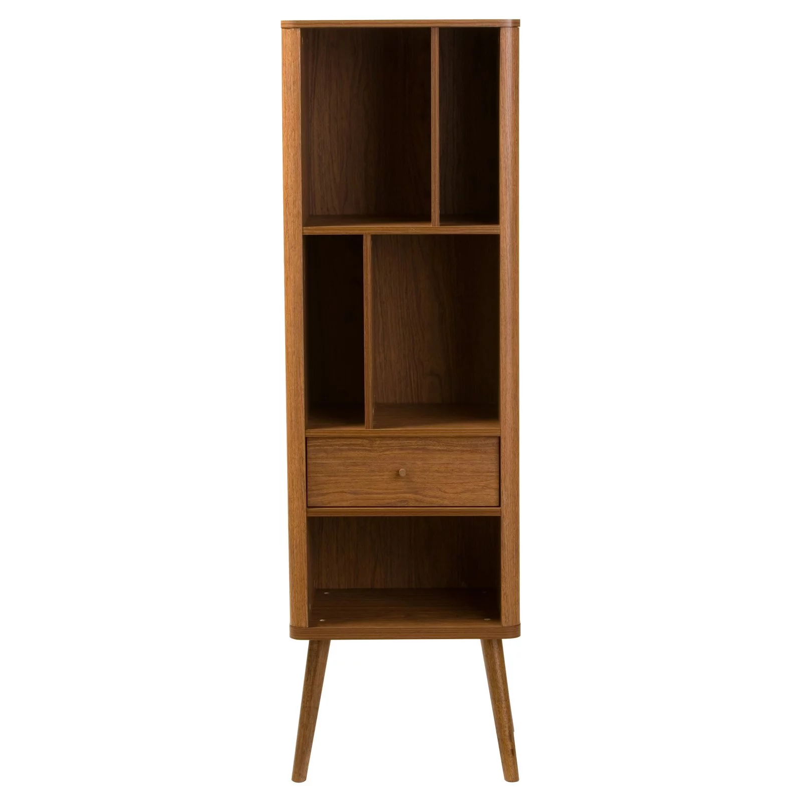 Baxton Studio Ellingham Bookcase in Walnut