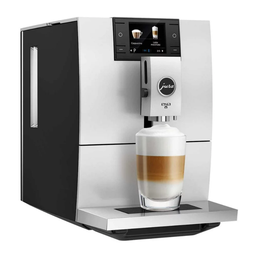 Jura ENA 8 Automatic Coffee Machine (Metropolitan Black, Certified Refurbished)