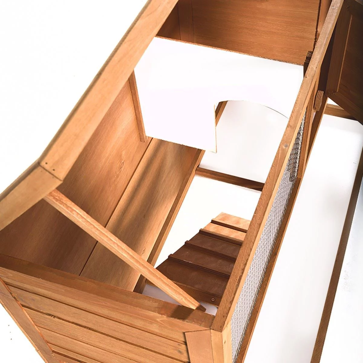 CB16189 35 in. Wooden Chicken Coop Hen House Rabbit Wood Hutch Poultry Cage Waterproof