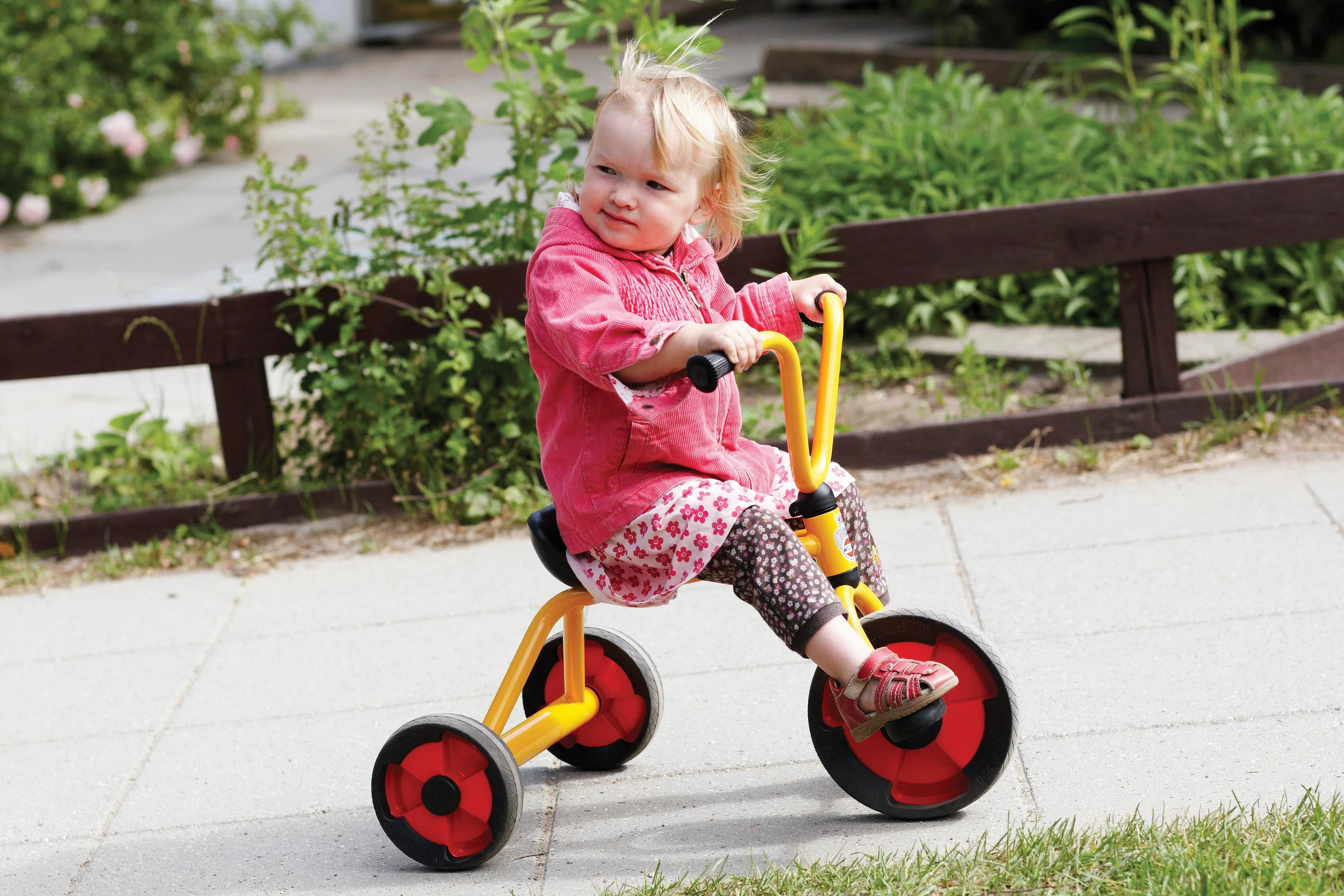 ABC Medium Tricycle, 11-3/4 Inch Seat Height, Yellow