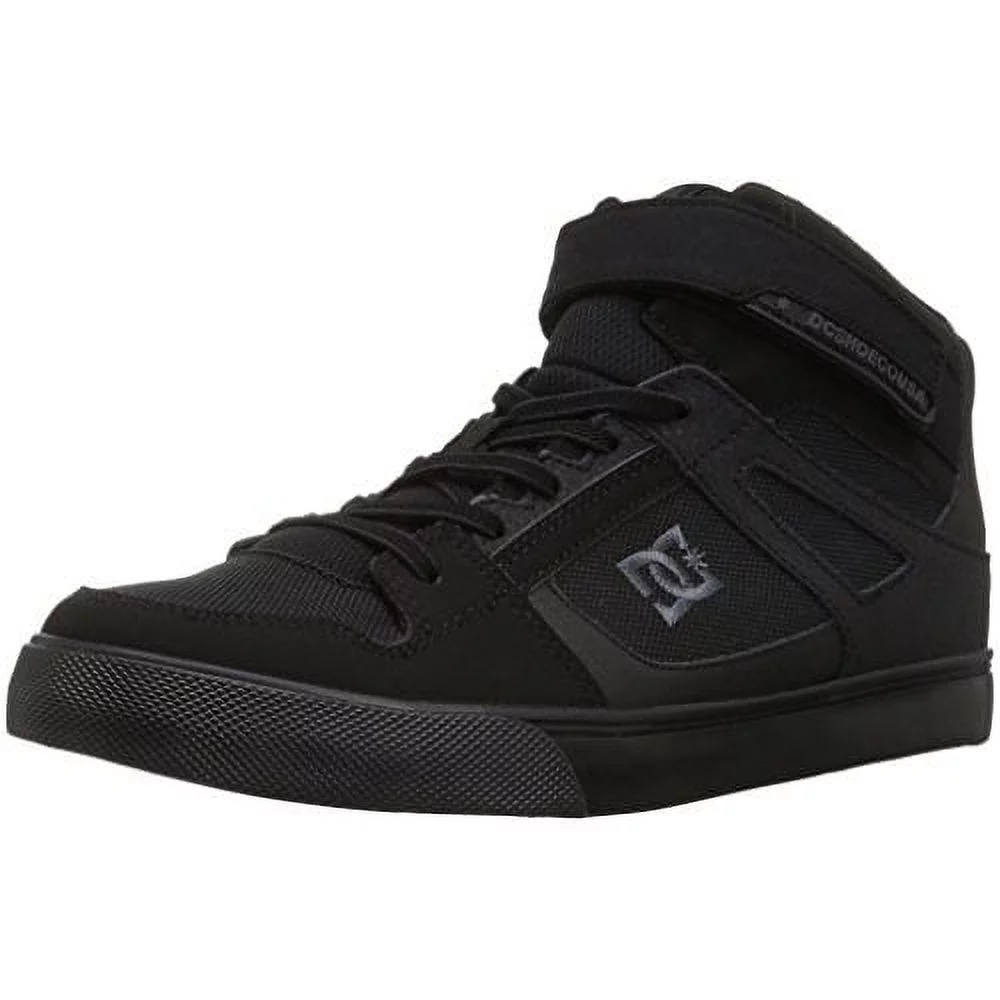 DC Kids' Pure High-top Ev Skate Shoe  BLACK
