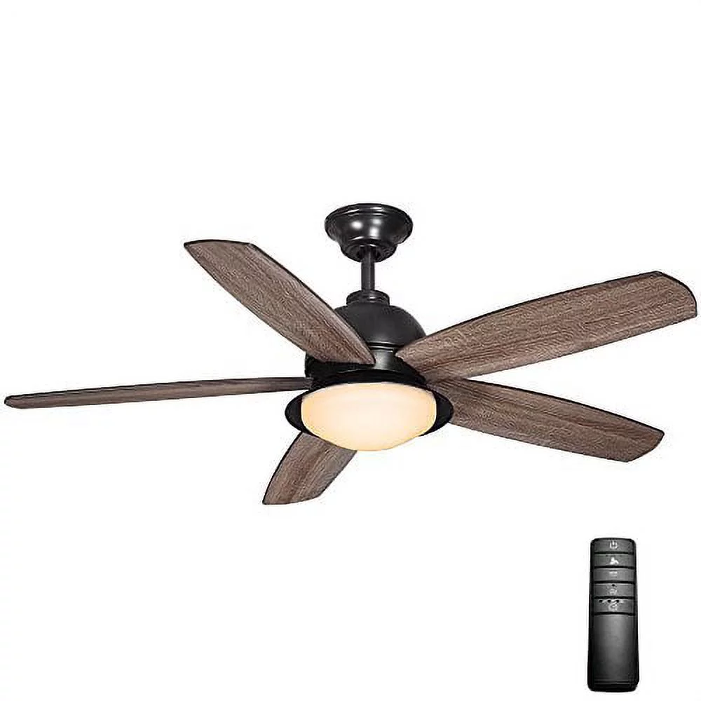 Home Decorators Ackerly 52 in. LED Indoor/Outdoor Natural Iron Ceiling Fan