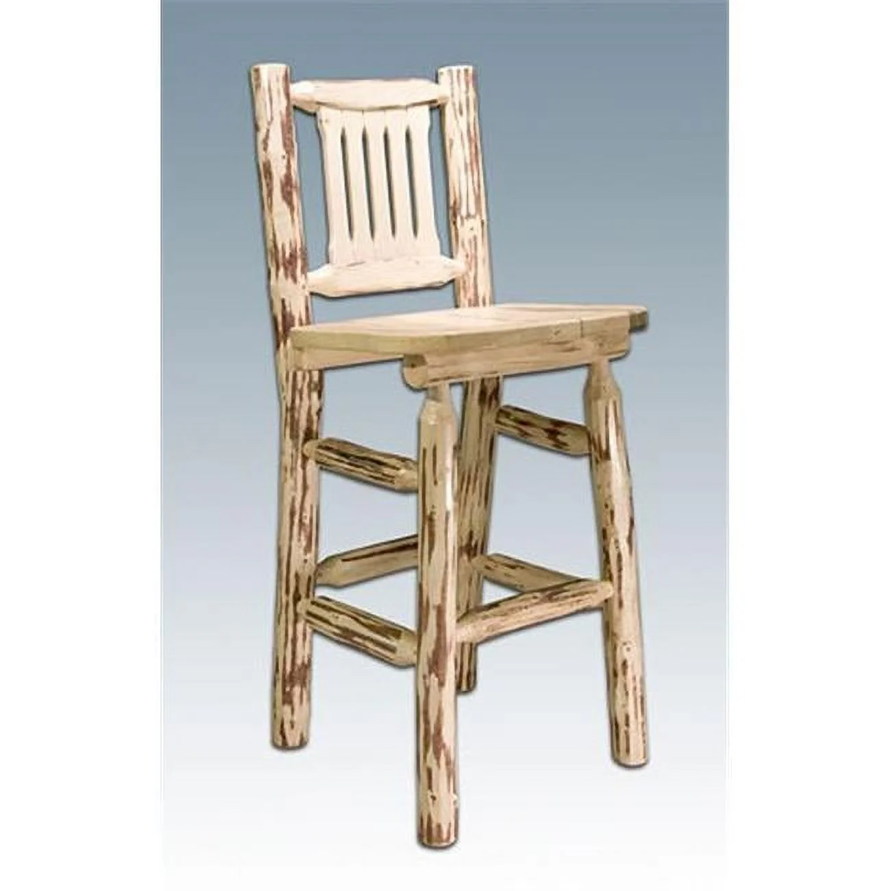 Montana Woodworks  Homestead Nightstand with Drawer - Clear Lacquer - 20in.x 20in.x 26in.