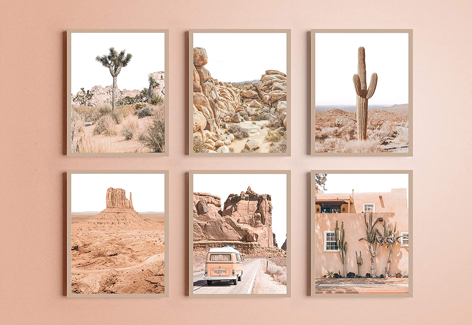 Desert Succulent Wall Art & Botanical Prints - By Haus and Hues | Set of 6 Botanical and Cactus Art Prints Wall Art (8