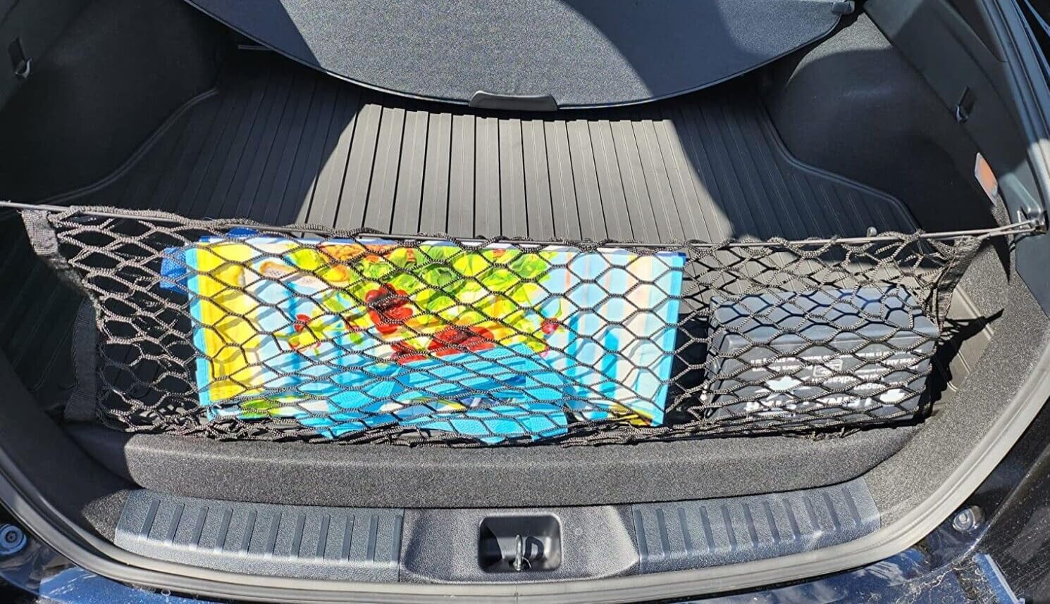 EACCESSORIES EA Trunk Organizer Cargo Net for Toyota Prius Prime 2017-2023 – Envelope Style Cargo Net for Hatchback – Premium Mesh Car Trunk Organizer Vehicle Carrier Storage – Compatible Prius Prime