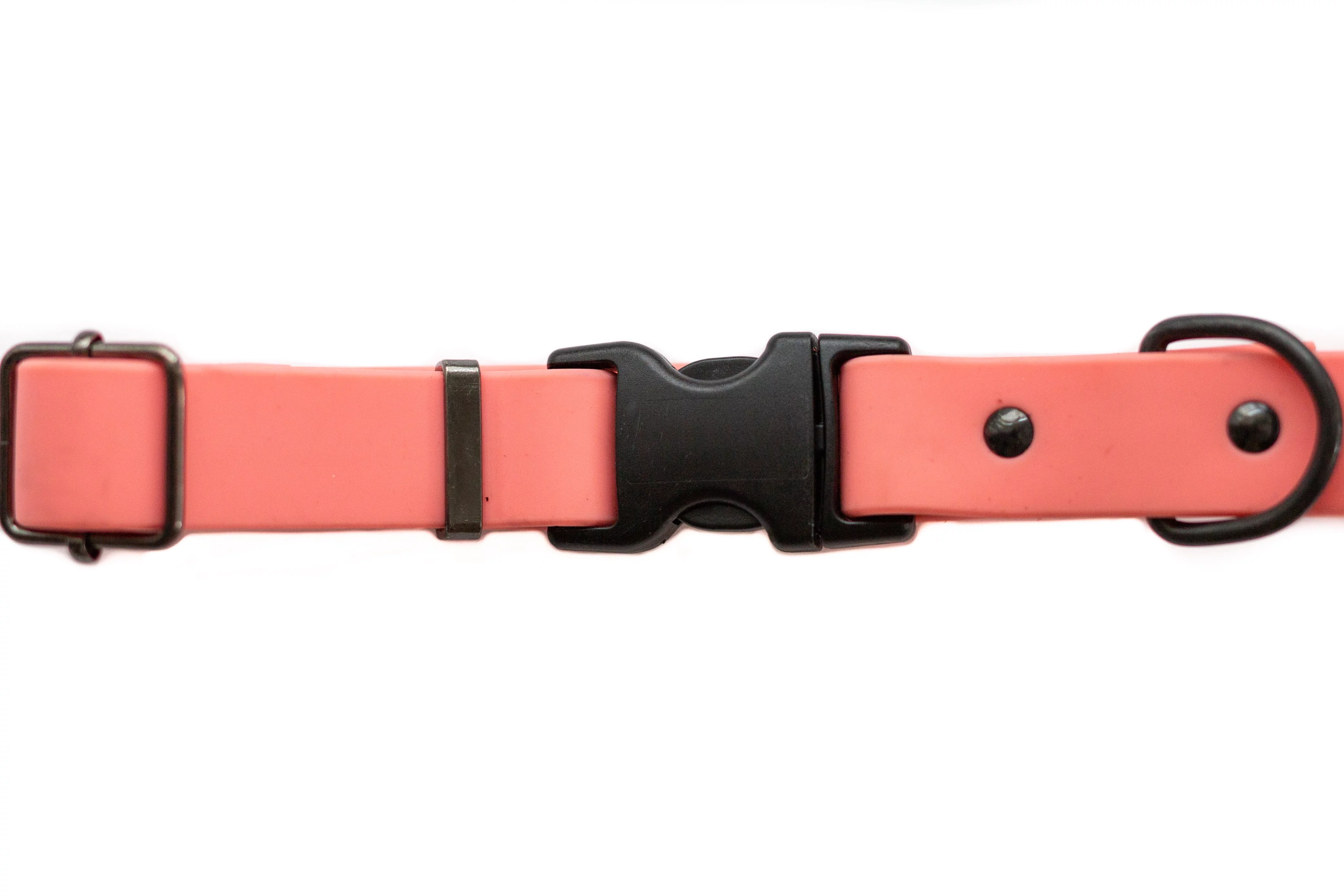 Euro-Dog 684334537014 Luxury PVC Coated Nylon Soft Waterproof Collar, Coral - Extra Large