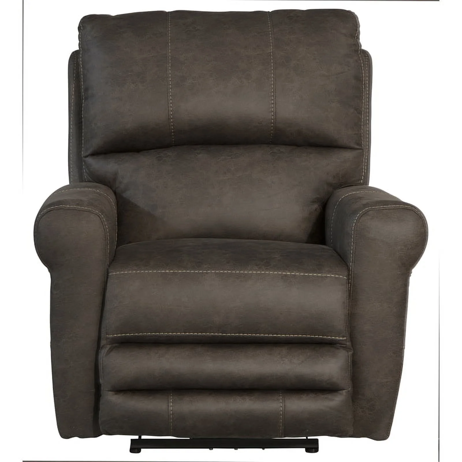 Graves Power Wall Hugger Recliner in Gray Polyester Fabric
