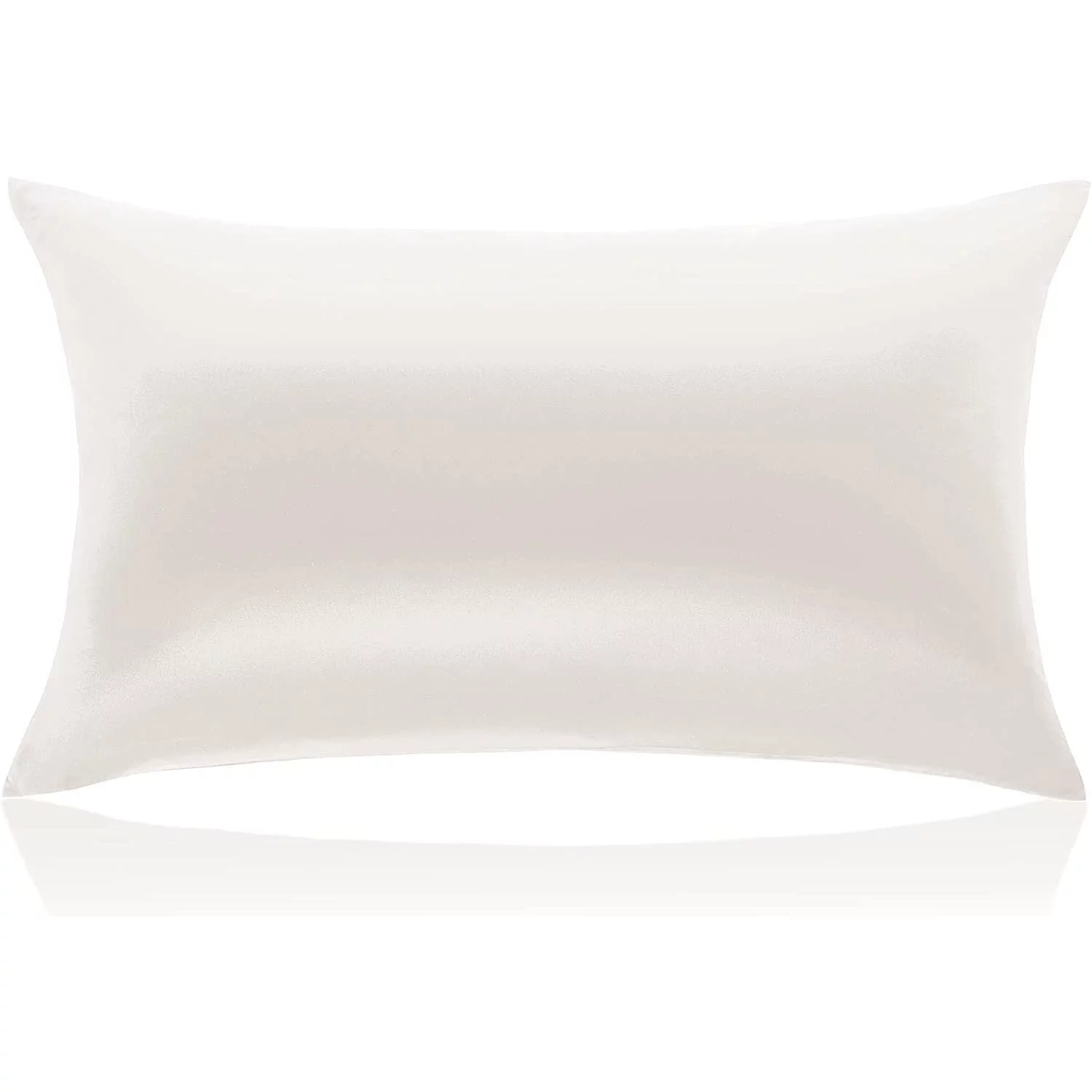 Silk Pillowcase for Hair and Skin, Both Sides 19 Momme Natural Mulberry Silk Pillow Cover with Zipper,Silk Pillowcase Body Size