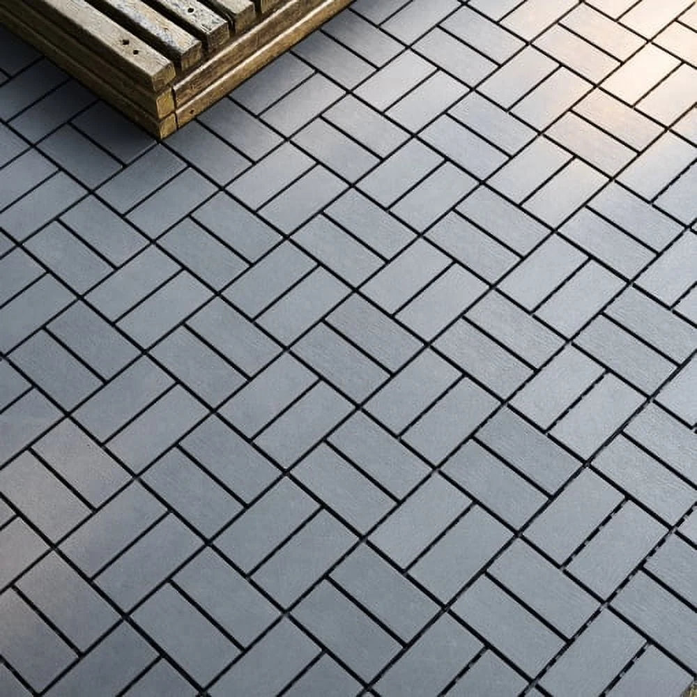 Plastic Interlocking Deck Tiles,44 Pack Patio Deck Tiles,12