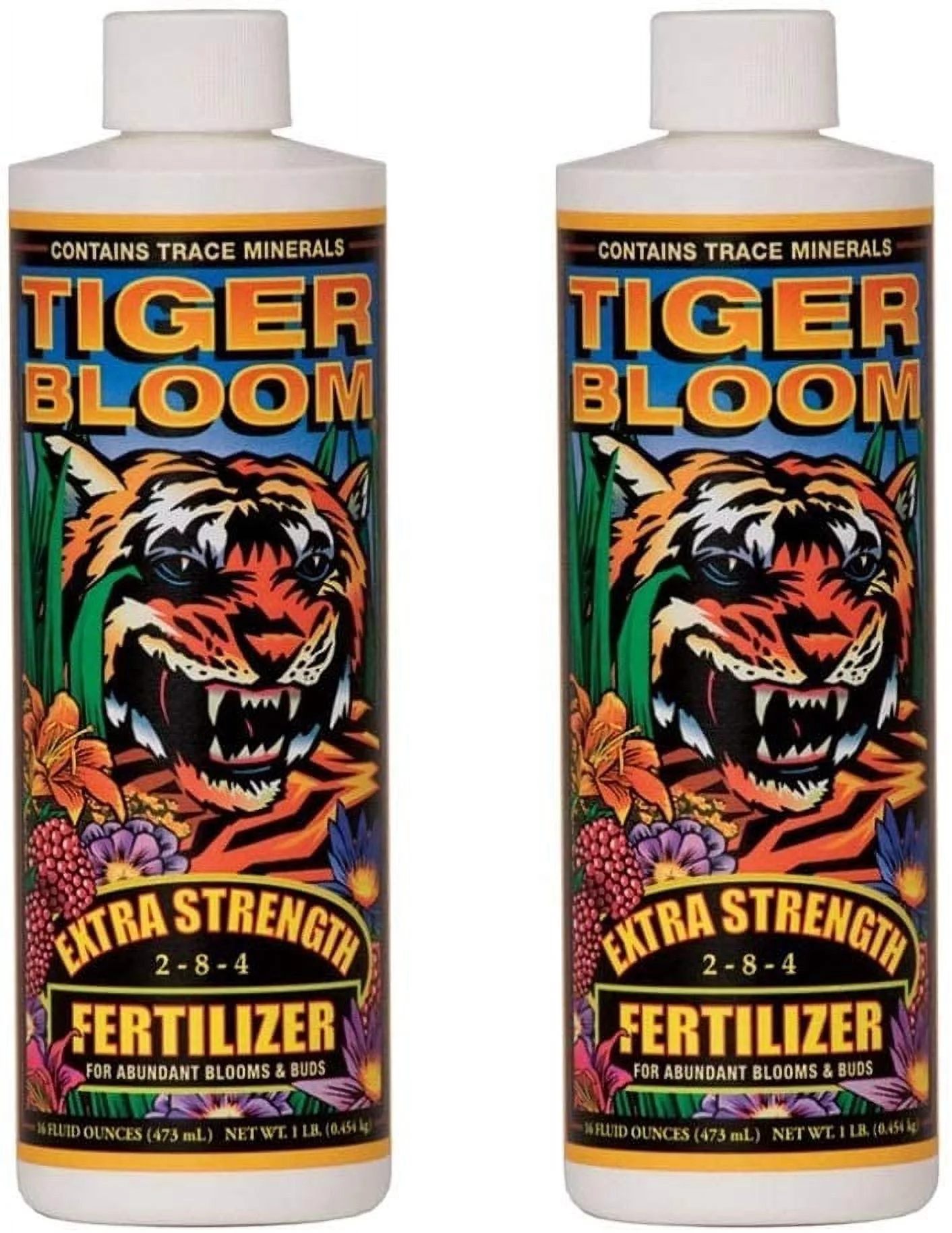 Fox Farm Tiger Bloom Liquid Concentrate Fertilizer, 1-Pint(2-Pack)