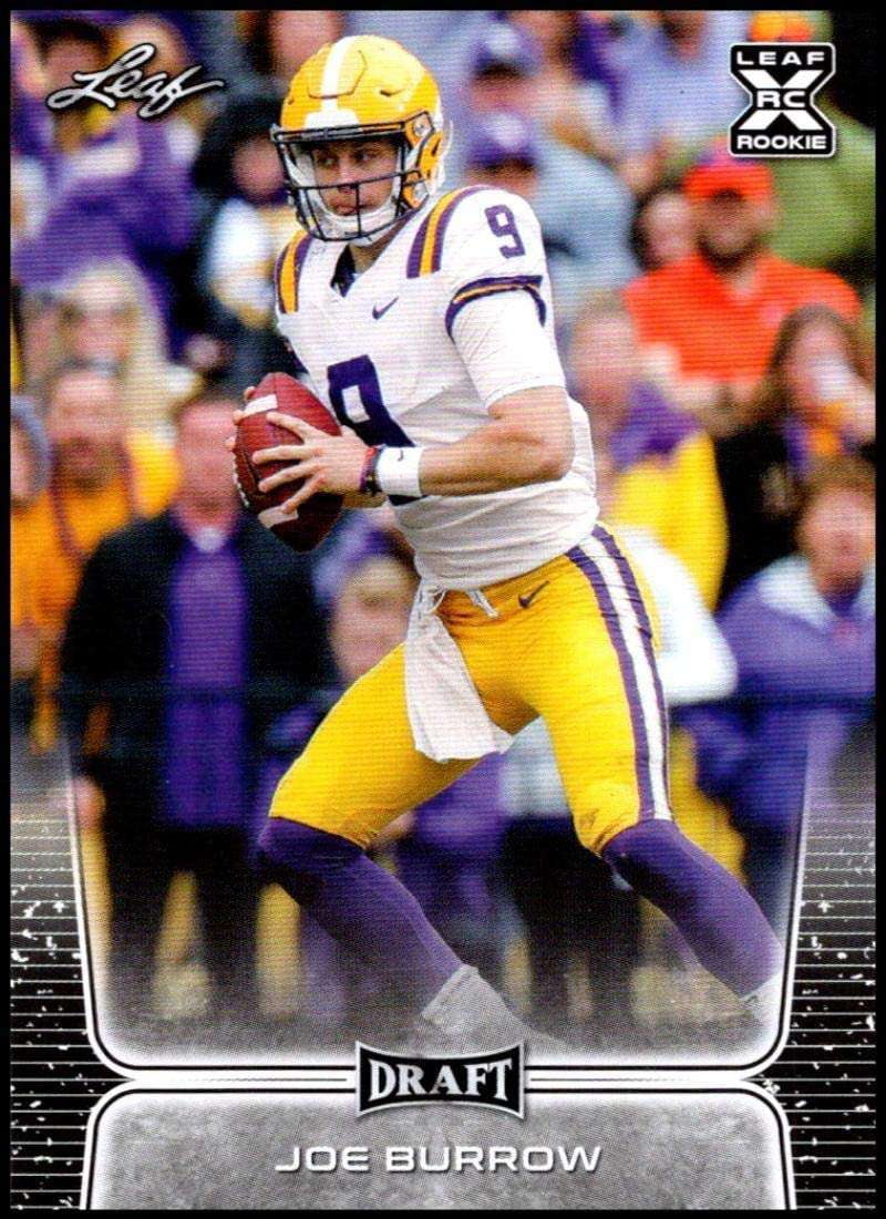 NFL 2020 Leaf Draft Joe Burrow Trading Card #01 (XRC Rookie)