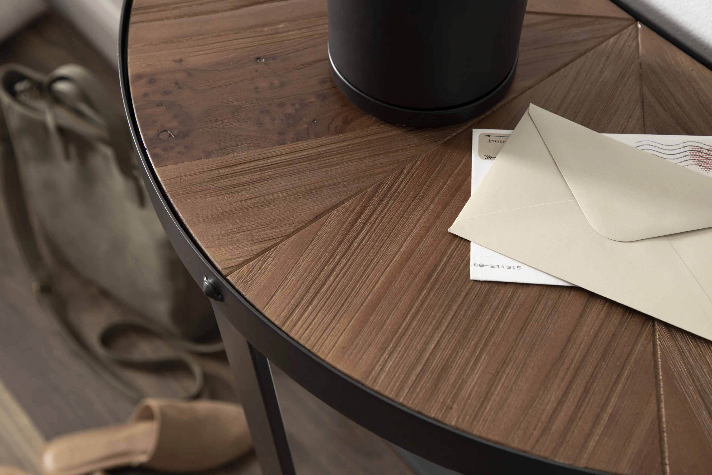 Kate and Laurel Gerhardt Console Table, 26 x 14 x 30, Rustic Brown and Charcoal Gray, Modern Sofa Table