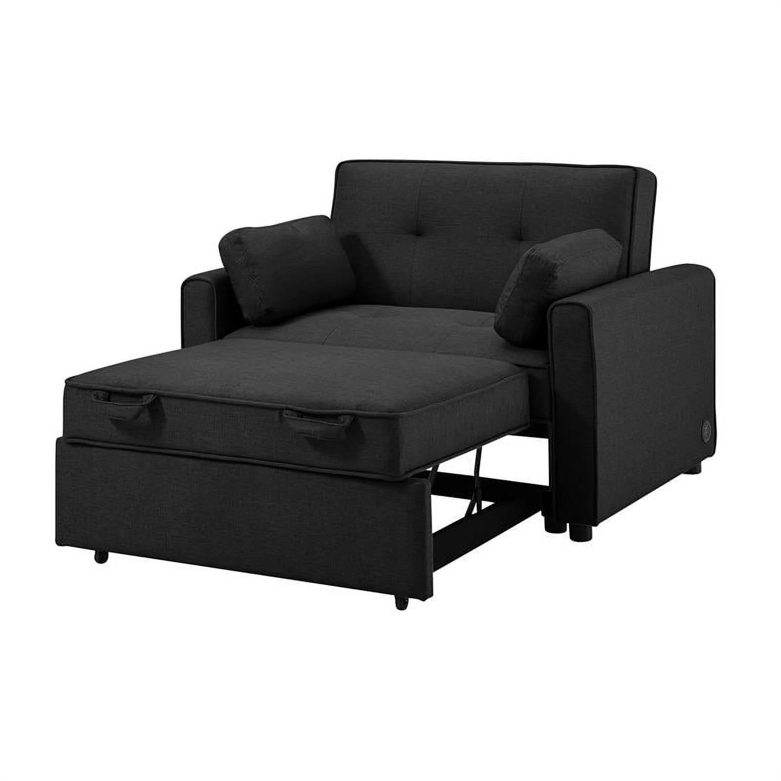 Serta Charleston Dream Lift Convertible in Charcoal Gray Fabric