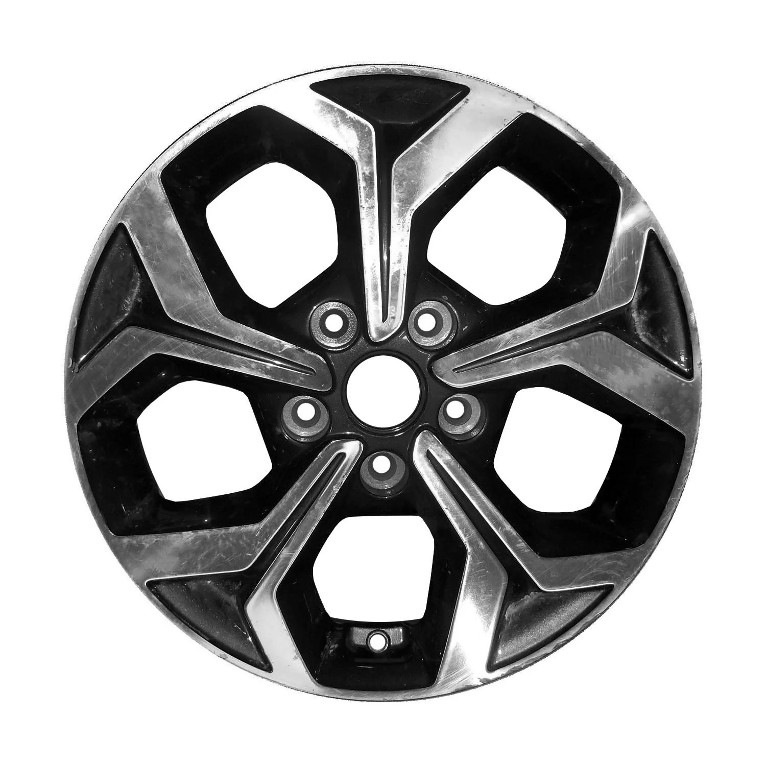 Pre-Owned Original Equipment  Machined and Painted Dark Charcoal Wheel; Aluminum 16 x 6.5 fits 2019-2021 Kia Forte (Good)