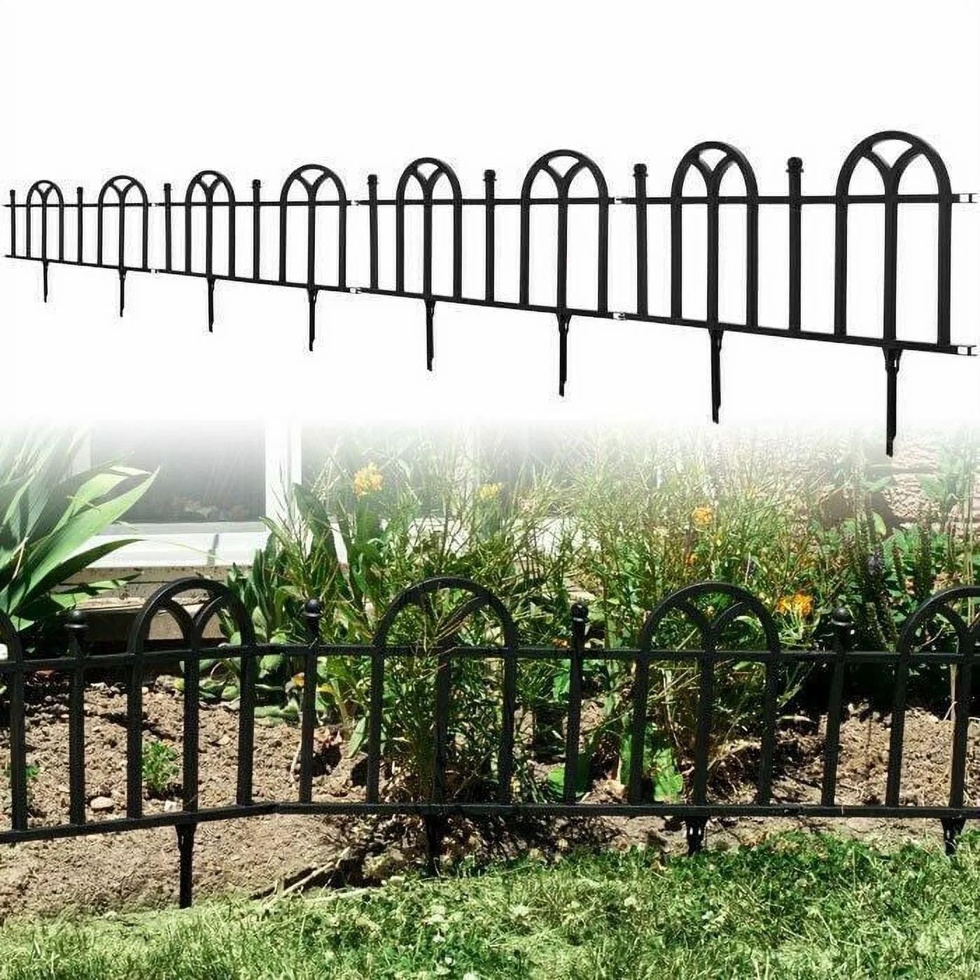 Victorian Garden Border Fencing Set 8 Feet long x 10 inches high