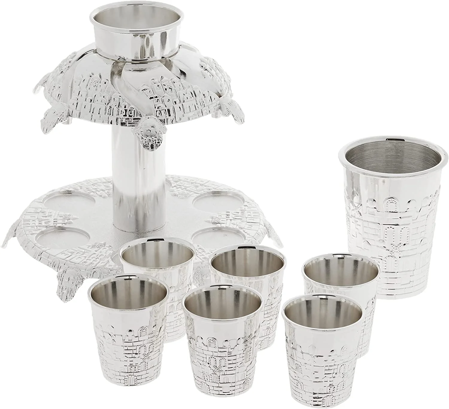 Silver Plated Fountain, 6 Cups