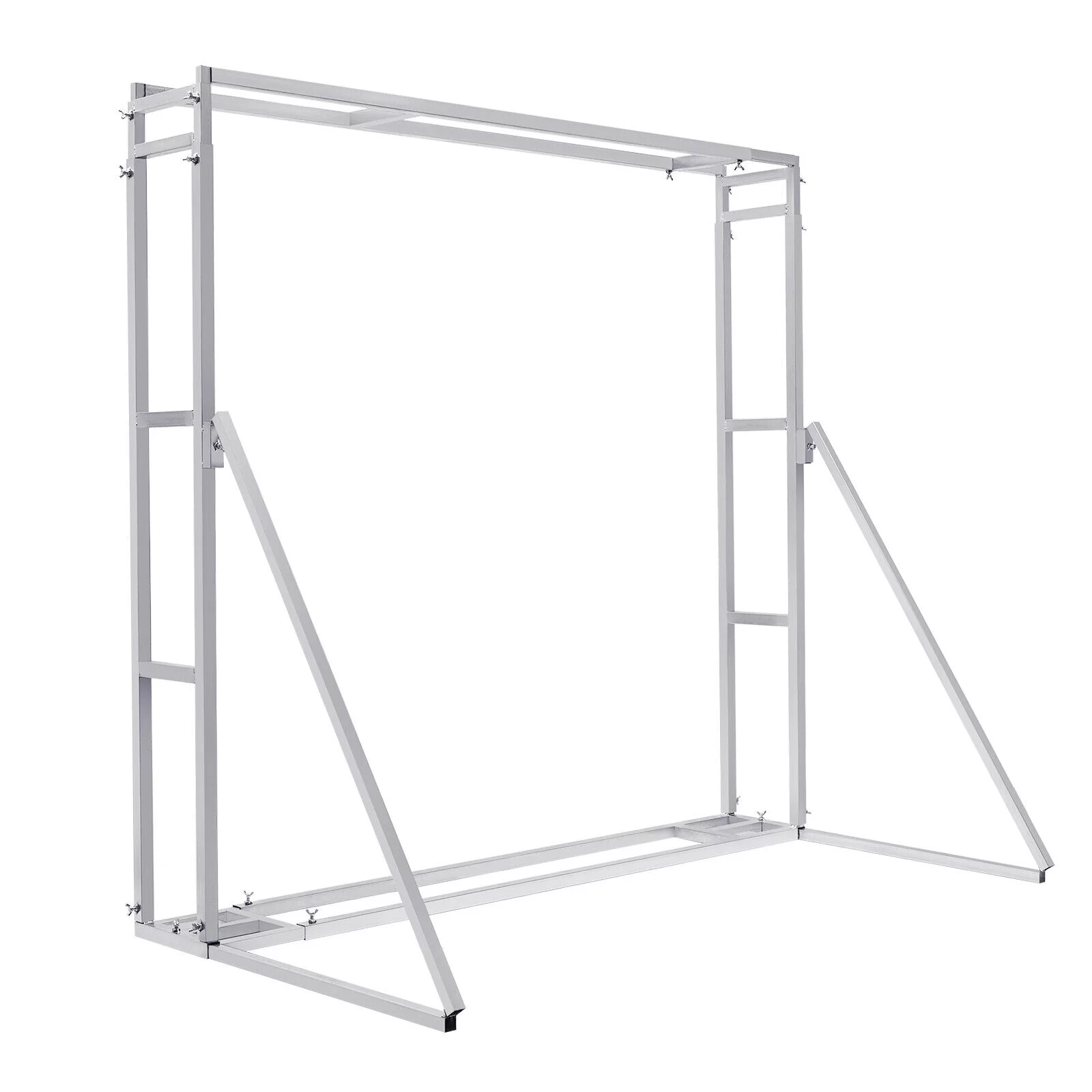 9.8ft x 9.8ft Photography Backdrop with Wind-Proof Braces, Freestanding Telescopic Backdrop Stand Kit Heavy-Duty