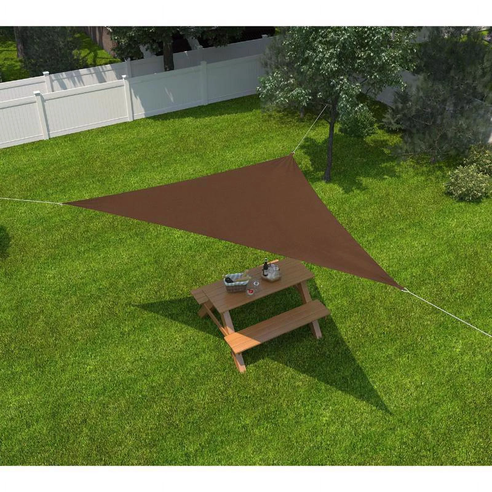 Gale Pacific Coolaro 10' WALNUT SHADE SAIL 450809