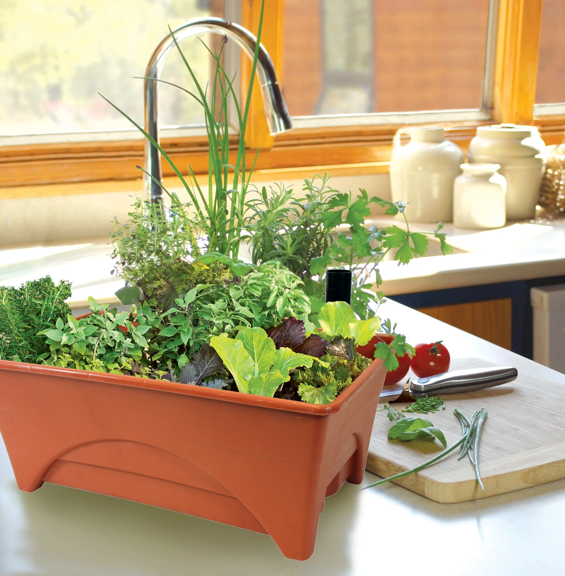 Start Pickin' Raised Bed Grow Box ? Self Watering and Improved Aeration ? Starter Box or Small Herb Garden Growing - 10