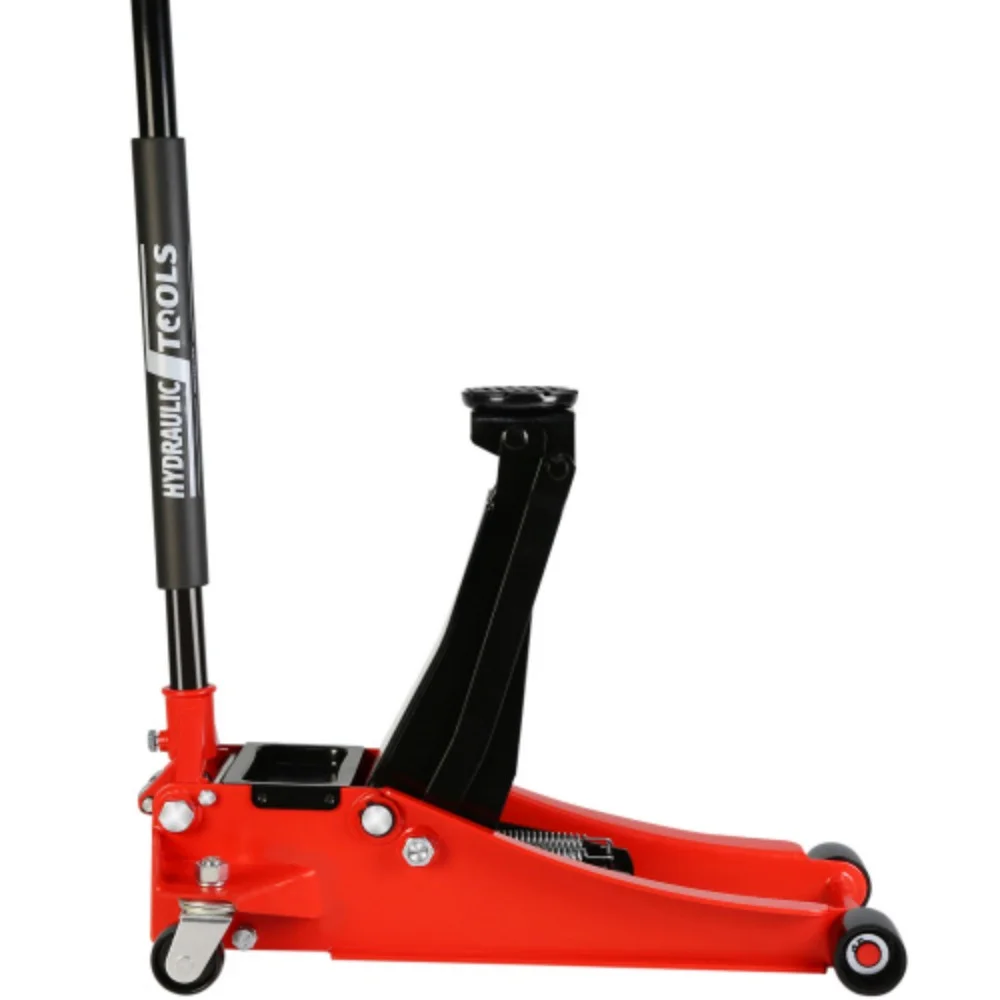 Hydraulic Low Profile and Steel Racing Floor Jack with Dual Piston Quick Lift Pump,3 Ton (6600 lb) Capacity, Lifting range 3.3