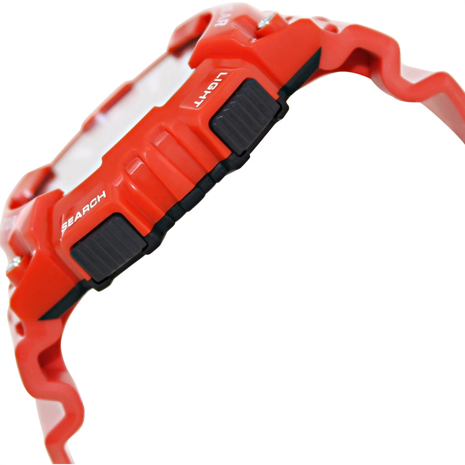 Casio Men's Solar Sport Combination Watch, Red Glossy Resin Strap
