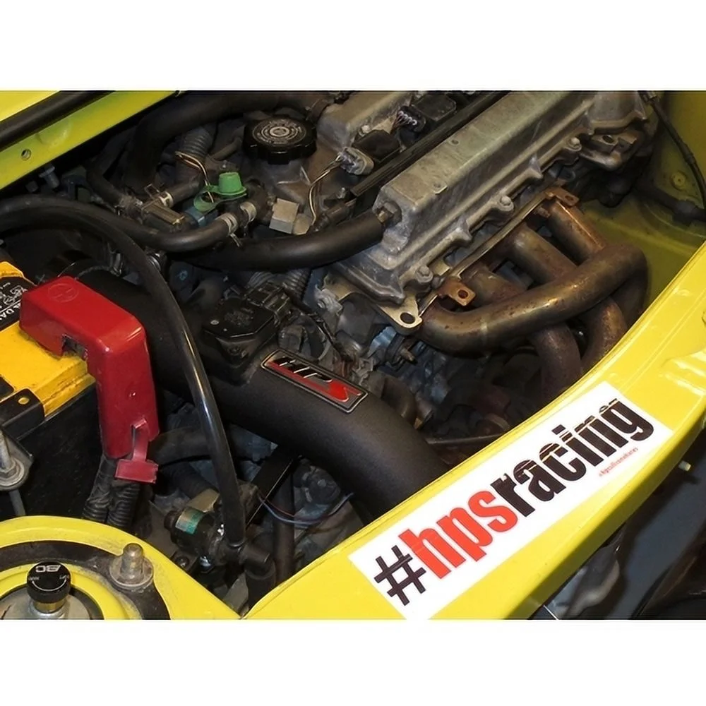 HPS Performance Black Shortram Air Intake Compatible for 2000-2005 Toyota MR2 Spyder 1.8L, 827-509WB