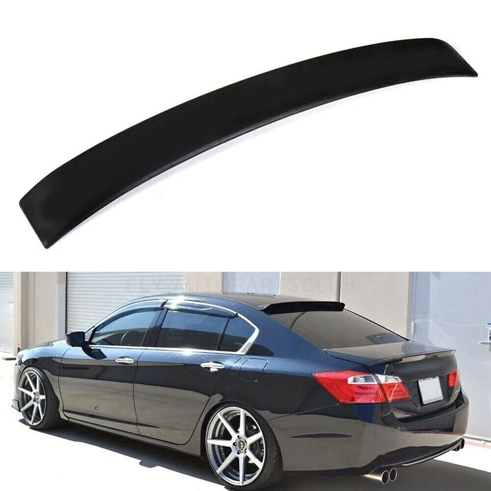 For 2013-2017 Honda Accord 4Door Rear Roof Window Visor Spoiler Glossy Black