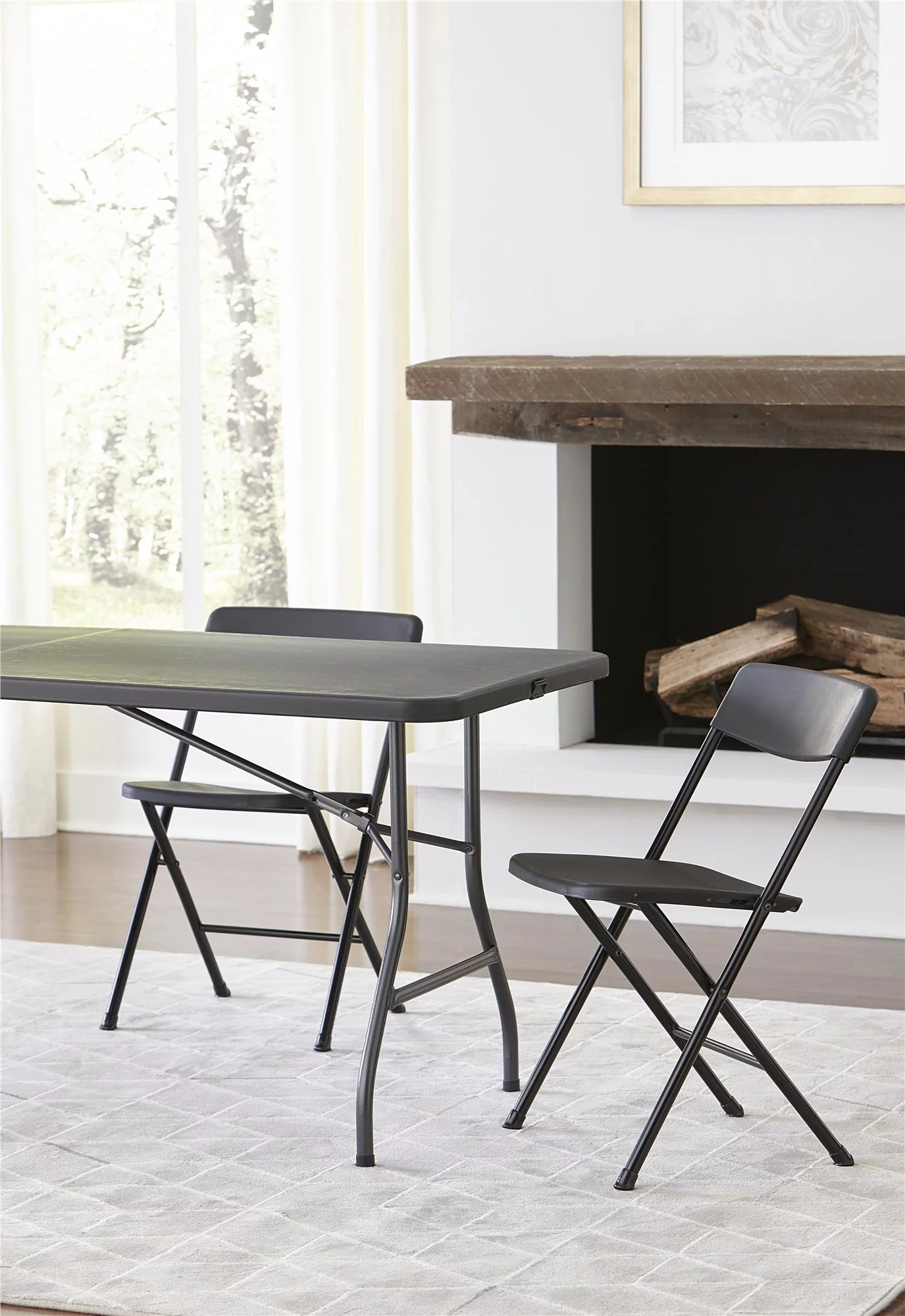 Cosco Home and Office Resin Folding Chair (Set of 12)