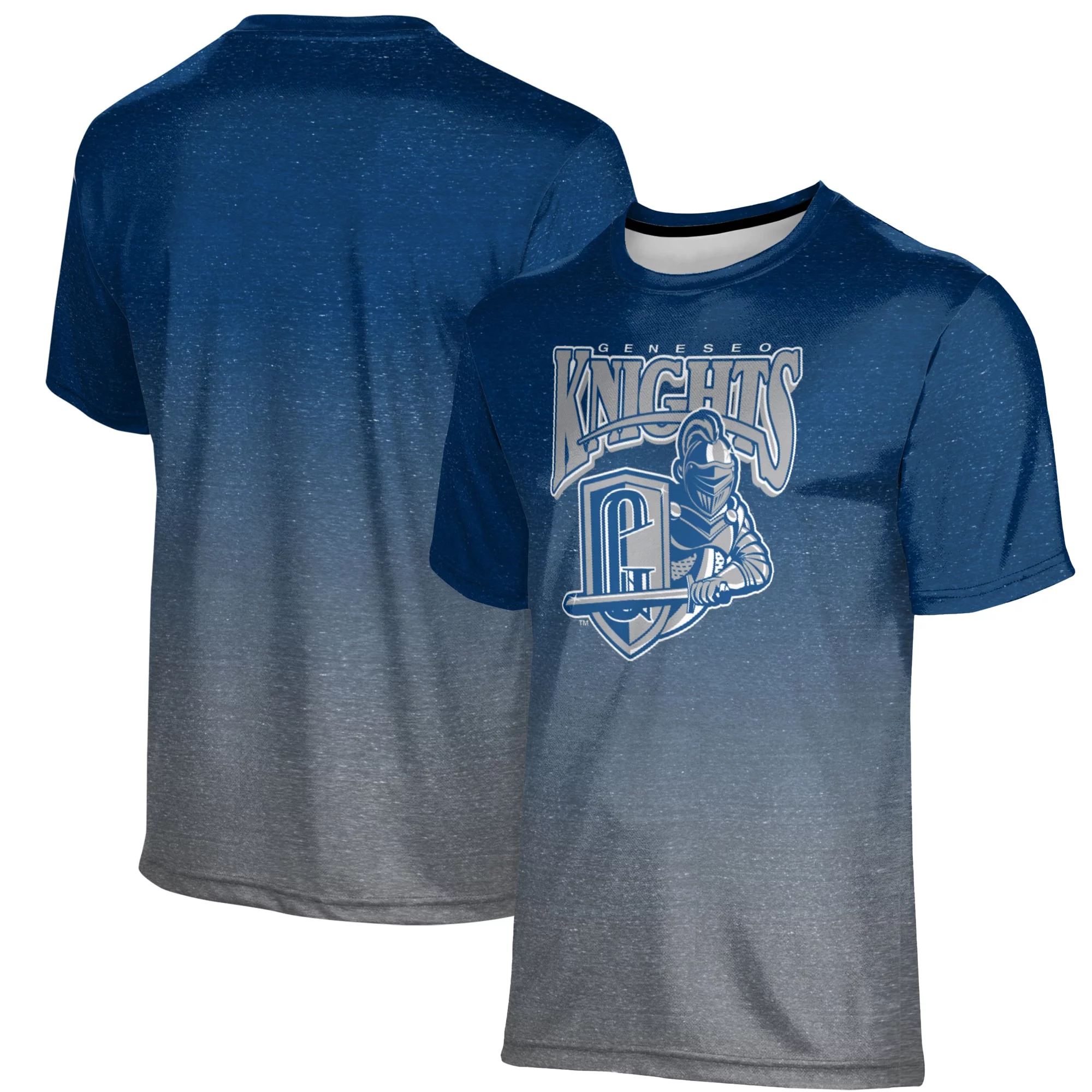 Men's ProSphere Blue SUNY Geneseo Knights Ombre T-Shirt