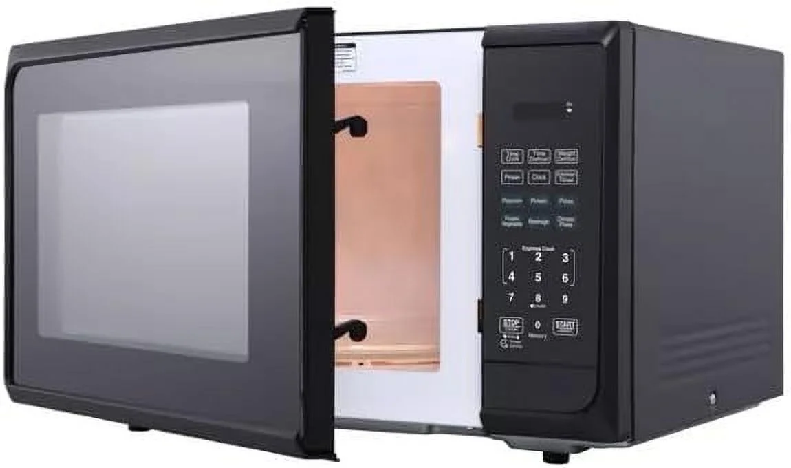 WG 1.1 cu ft 1000W Microwave Oven - Stainless Steel Black