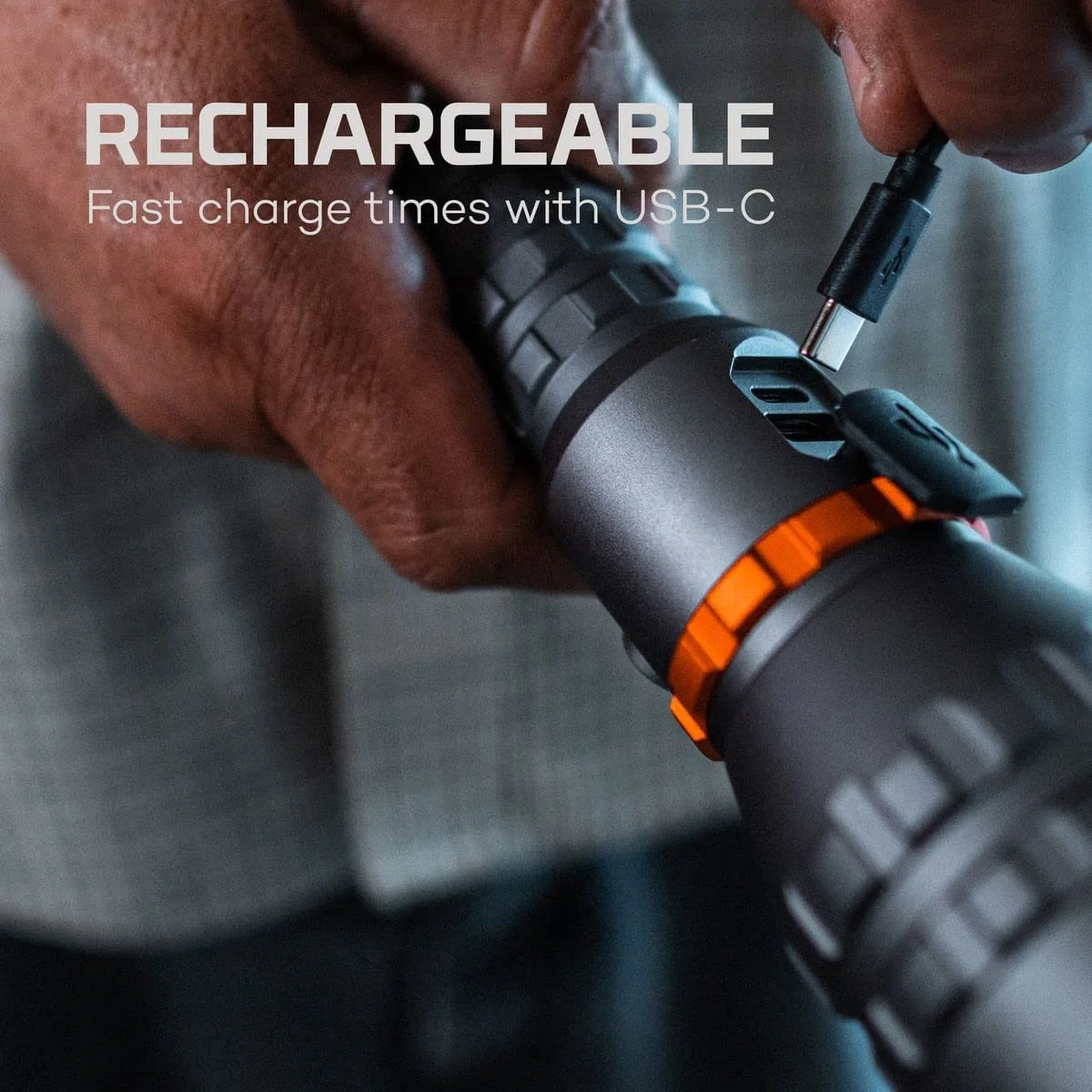 NEBO Davinci 8000 Powerful, Rechargeable and Waterproof Handheld Flashlight