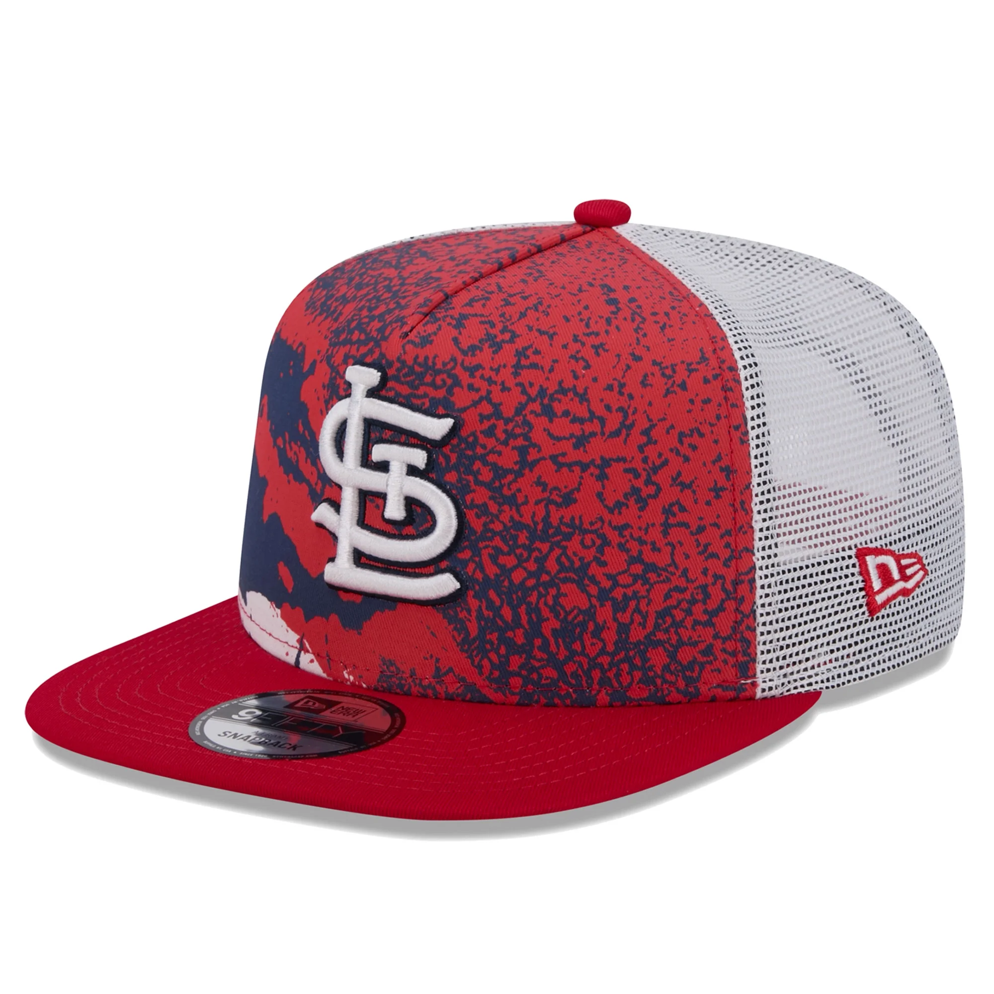 Men's New Era Red St. Louis Cardinals Court Sport 9FIFTY Snapback Hat