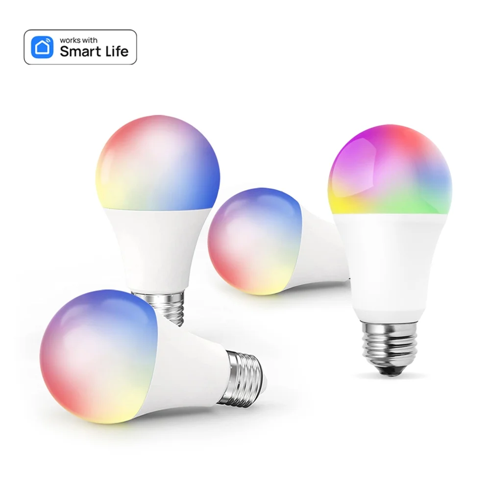 Smart Light Bulb,800 Lumens E26/e27 Works 9w 800 Wifi Color Led E26/e27 Lumens 2700-6500k With Decor Dimmable Led 2700-6500k Led Bt E26/e27 Color Bt Wifi Dimmable 9w Color Lumens Dimmable