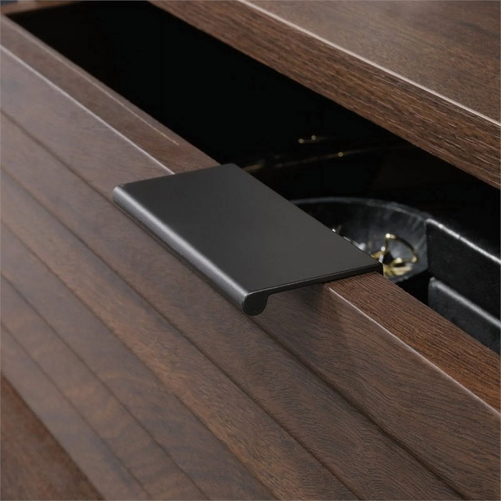 Home Square 2-Piece Set with 2 Drawer Lateral File & Library Hutch