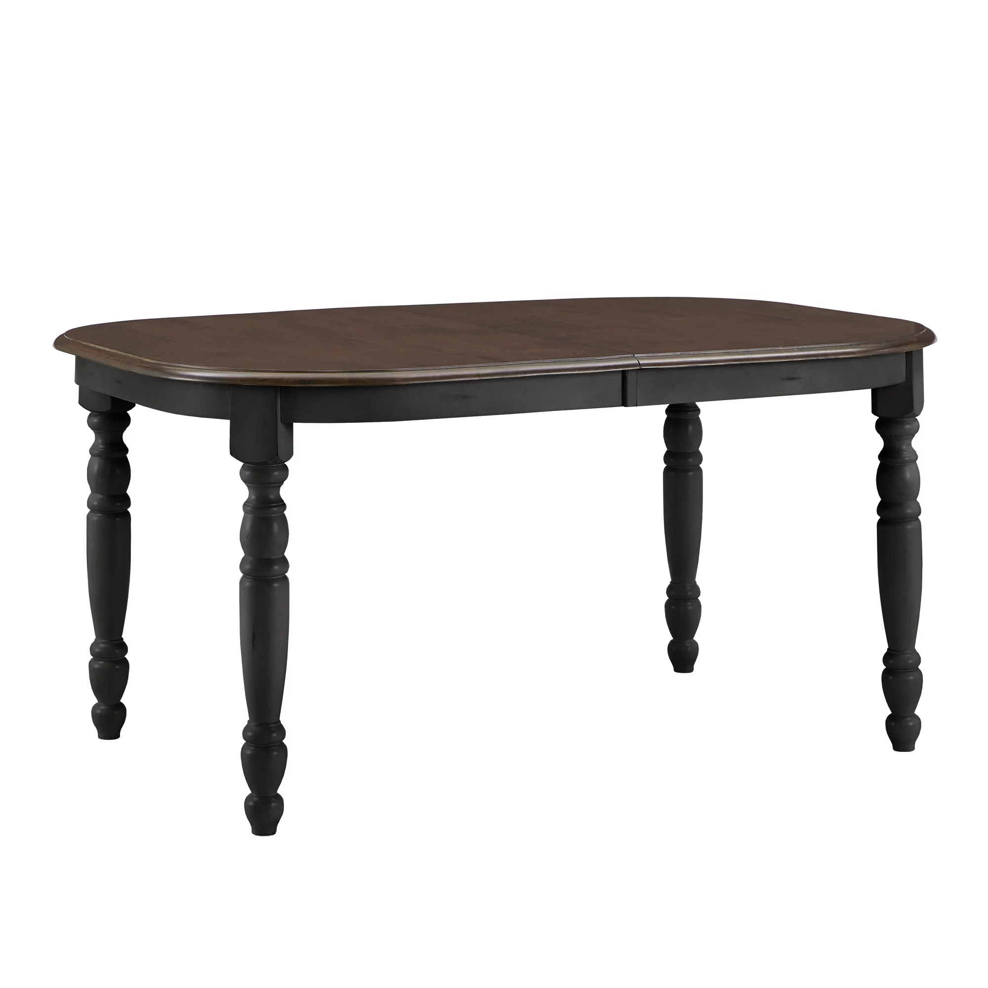 Weston Home Ohana Antique Two-Tone Extending Dining Table, Antique Black