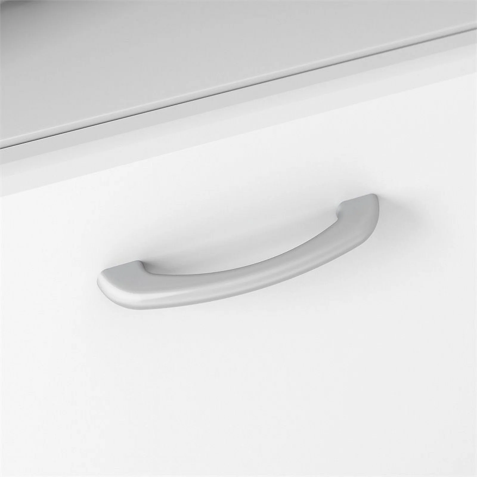 Home Square 2 Drawer Lateral Wood Filing Cabinet Set in White (Set of 2)