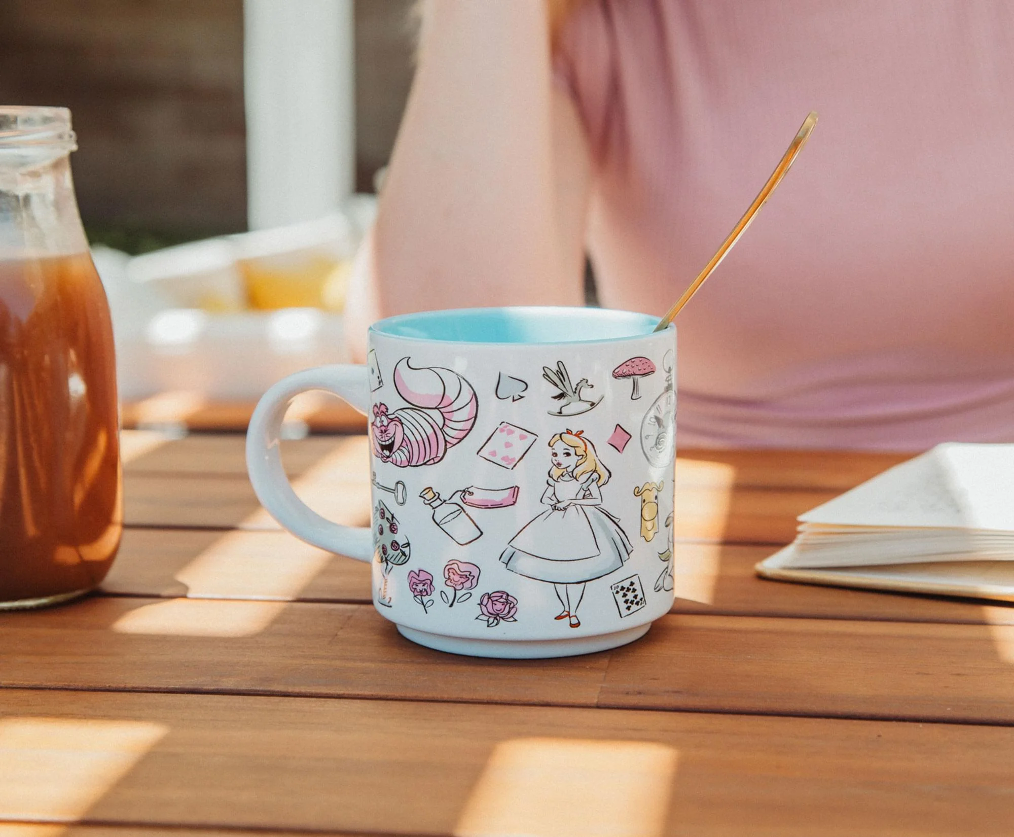 Disney Alice In Wonderland Icons Single Stackable Ceramic Mug | Holds 13 Ounces