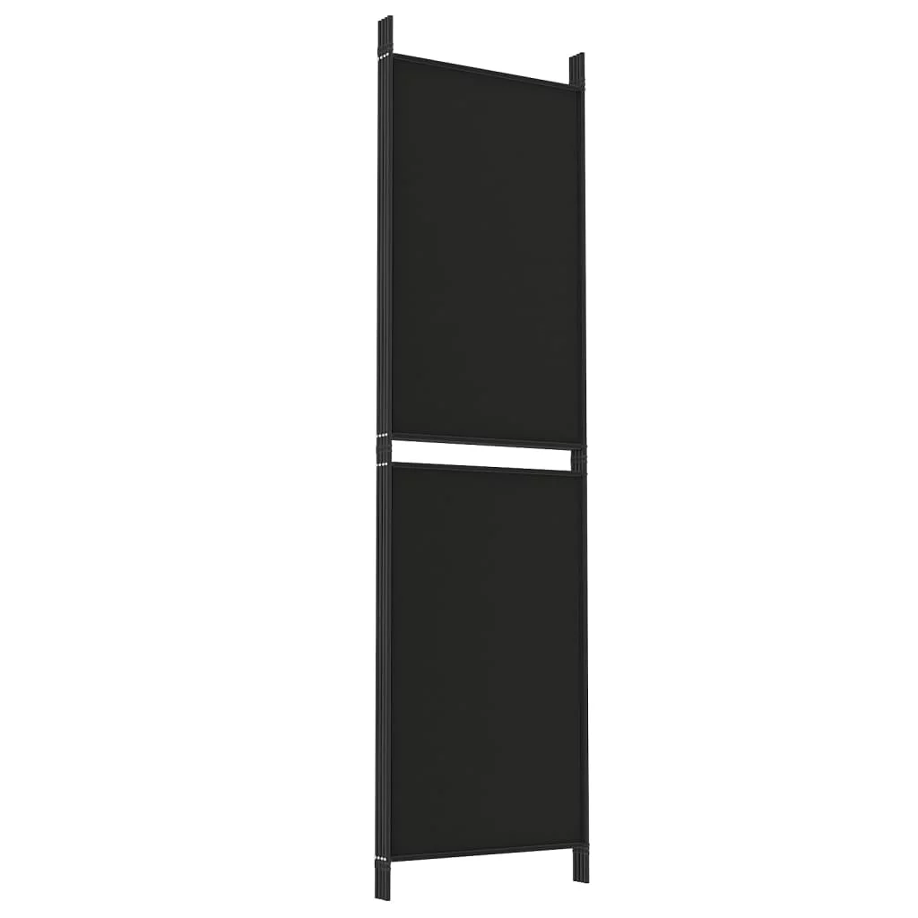 Anself 4-Panel Room Divider Black 78.7
