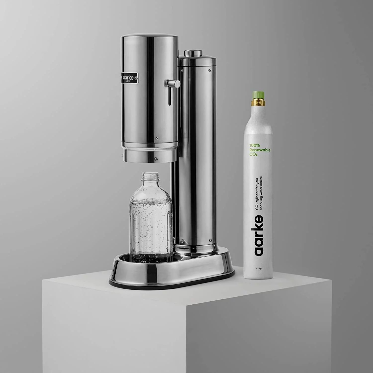 aarke (425g / 60L, 2-Pack) CO2 Carbonator Soda Machine Refill Cylinder | Compatible with All aarke Carbonator & Most Soda Machines | Makes Up-To 120L of Carbonated Water