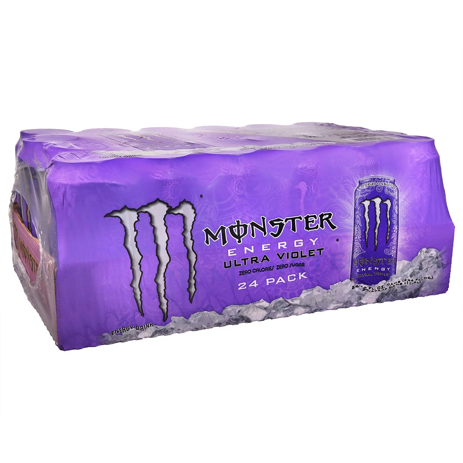 (24 Cans) Monster Ultra Violet, Sugar Free Energy Drink, 16 fl oz