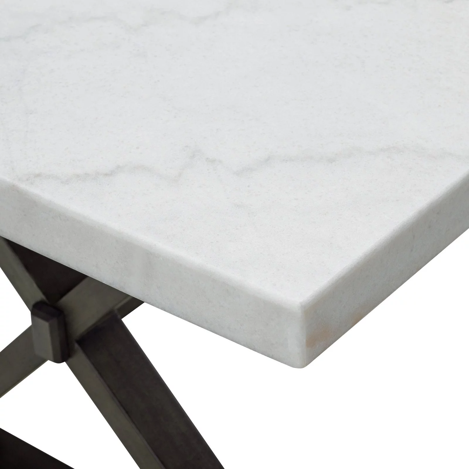 Picket House Furnishings Landon Marble Top Dining Table in White