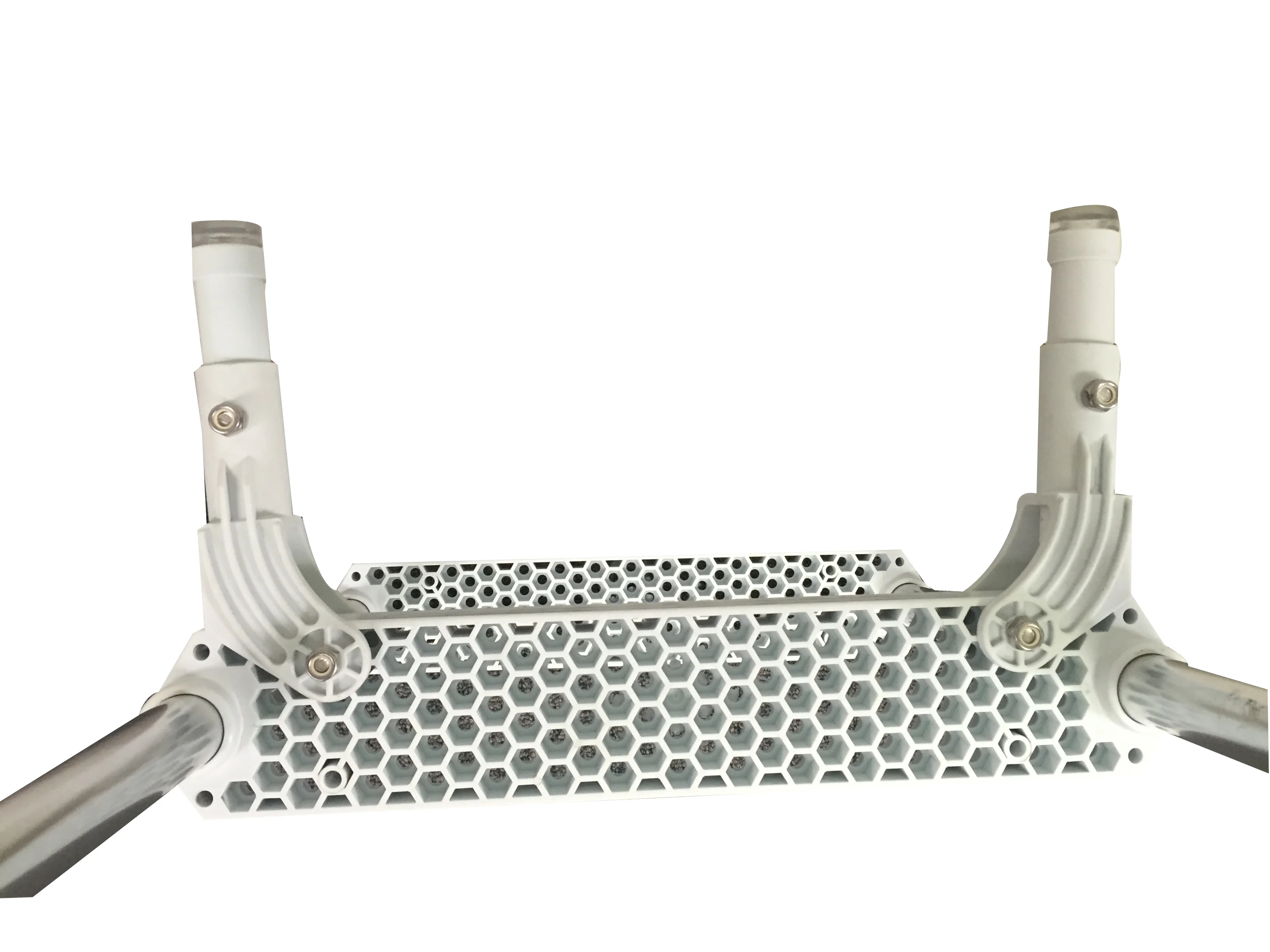 Pactrade Marine Marine Boat Aluminum White Polyethylene Swim Boarding 4 Step Ladder Hook 46