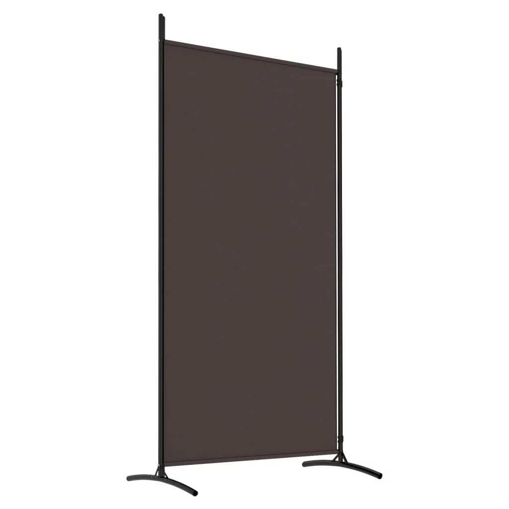 Anself 2-Panel Room Divider Brown 68.9