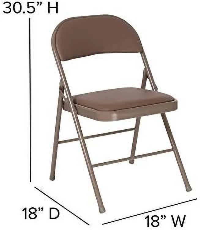 NLTBONNIE 4 Pack Double Braced Beige Vinyl