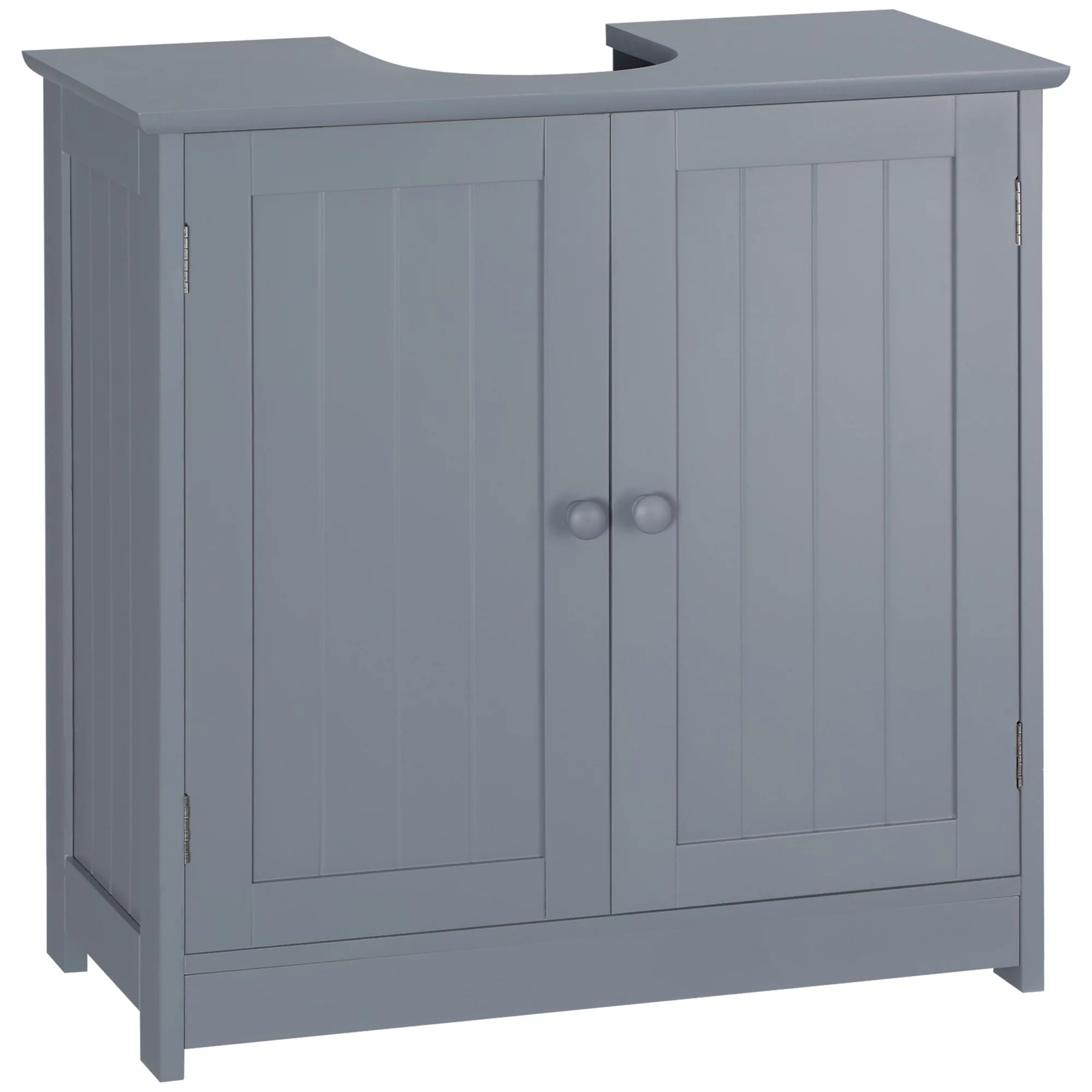 Pedestal Sink Storage Cabinet,Under Sink Bathroom Cabinet with 2 Doors and Shelf, Pedestal Sink Bathroom Vanity Cabinet, Gray