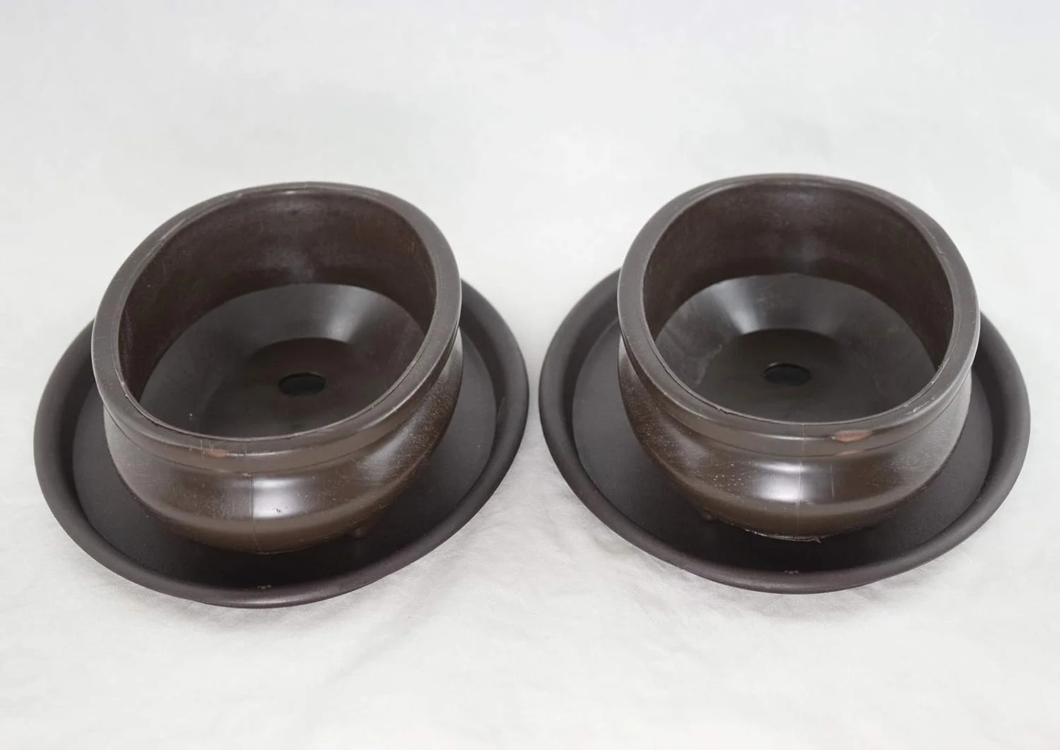 2 Sets Oval Heavy Duty Plastic Cactus & Succulent Planter, Bonsai Training + Tray + Mesh - 7