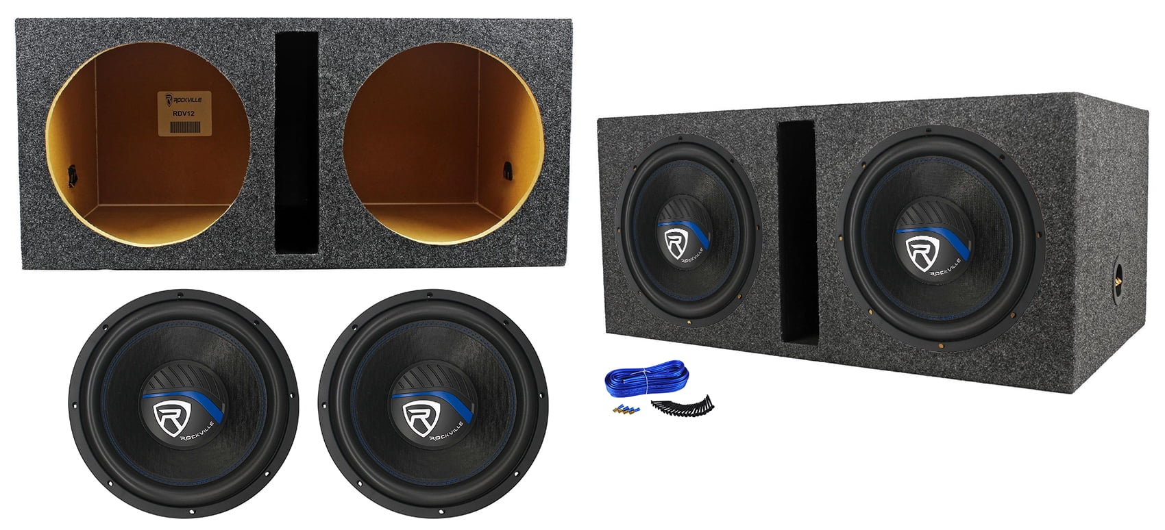 (2) Rockville K5 W12K5S4 12