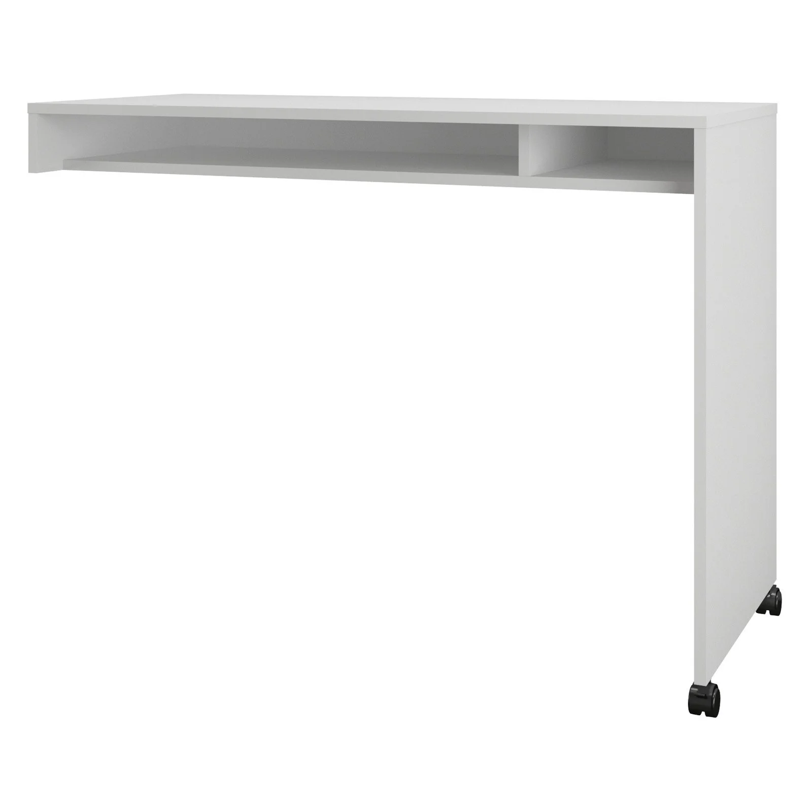 Essentials 2 Piece Home Office Set Natural Maple & White