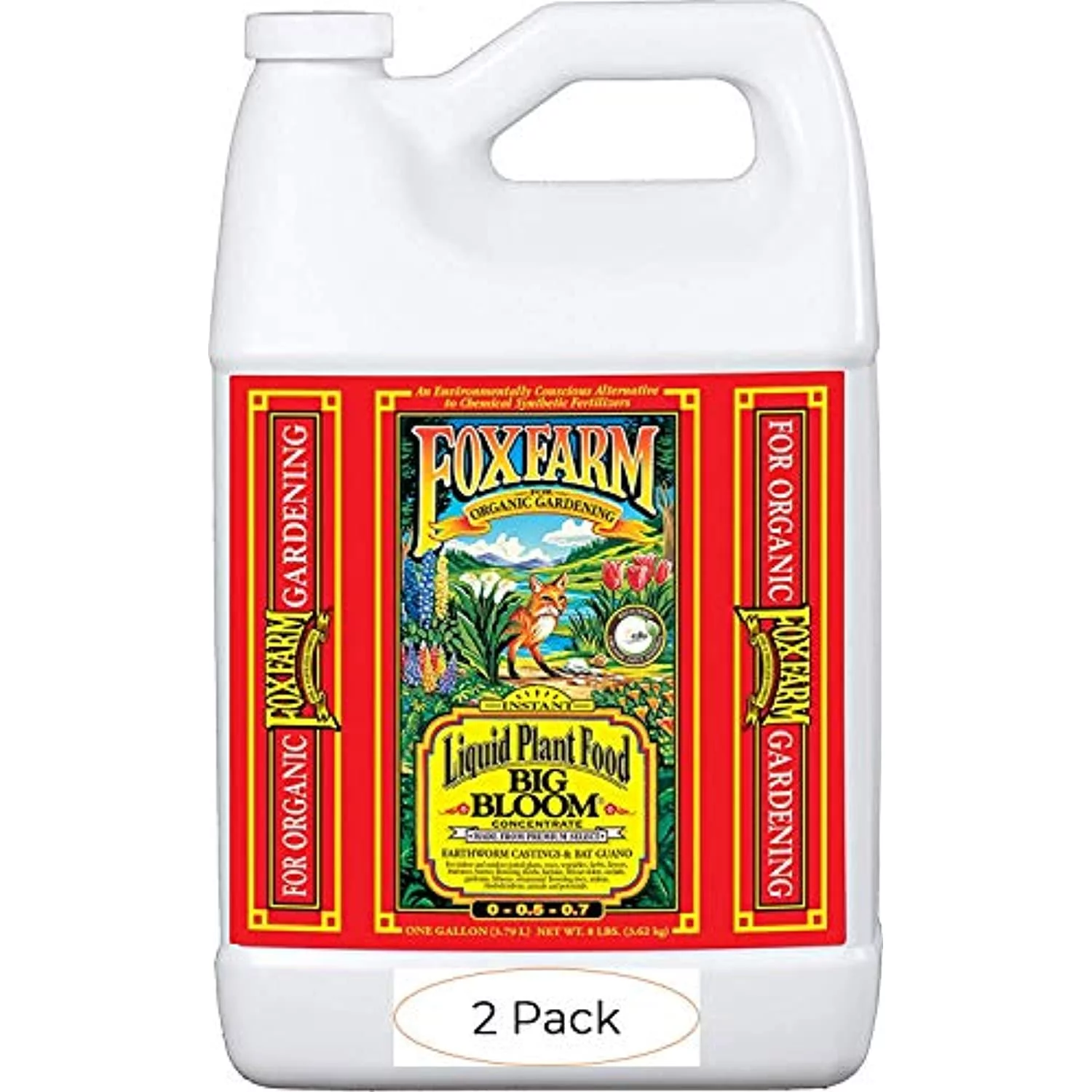FoxFarm FX14003 1-Gallon Big Bloom Liquid Concentrate 0-0.5 - 0.7 (Two Pack)