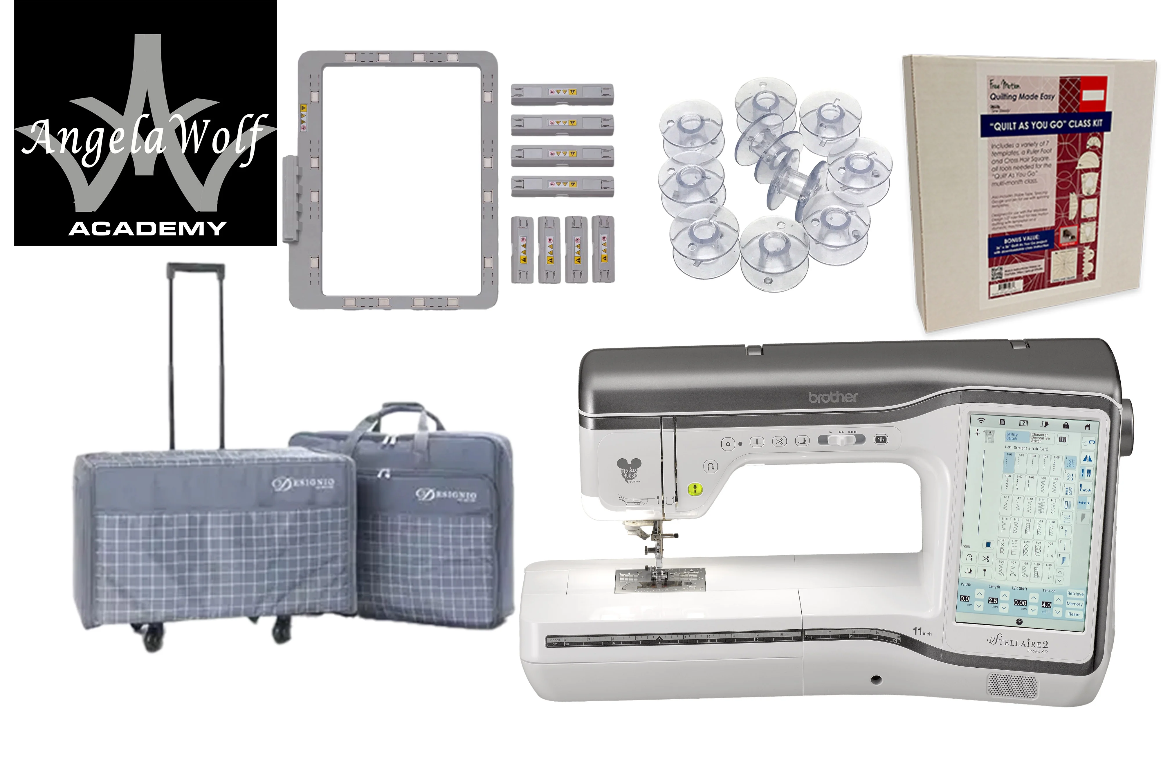 Brother Stellaire Innov-is XJ2 Sewing and Embroidery Machine + Bonus Quilting Package